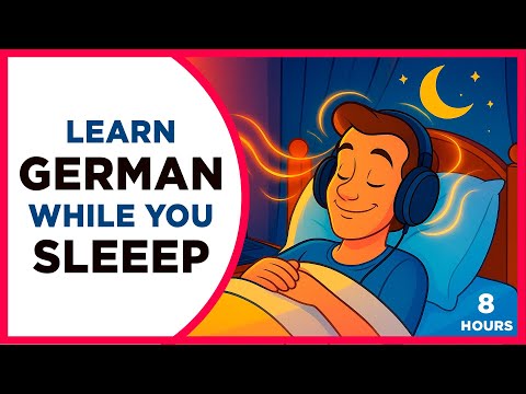Learn German While Sleeping || 8 Hours || English ⇄ German || Learn ALL Basic Phrases - Level 1 🖤❤️💛