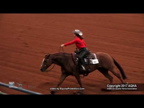 SHIRLEY SHESA TAG ridden by SIDNEY R PERDUE  - 2017 AQHYA World Show (Reining, Shootout)