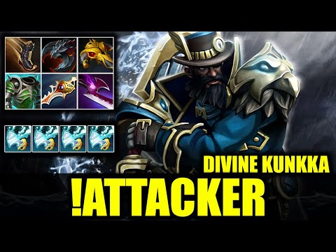 🔥 DIVINE KUNKKA - !Attacker - 20 Kills - DOTA 2 Pro Game Highlights