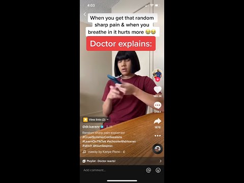 Doctor explains: when you get random pains from breathing in #shorts