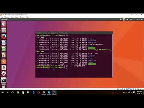 How to save output of terminal command into a file on Ubuntu ...