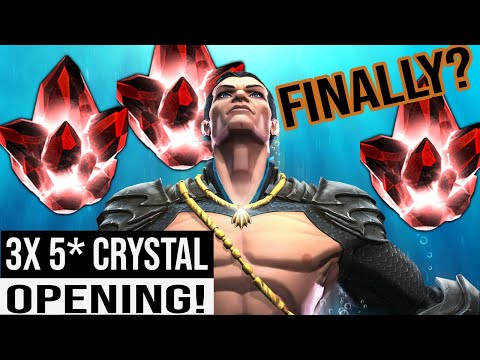 3x 5 star Crystal Opening | About time we pull a God tier champion!! Marvel Contest of Champions
