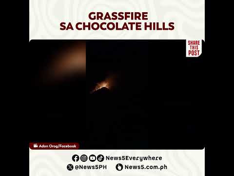 Grassfire, sumiklab sa Chocolate Hills sa Bohol