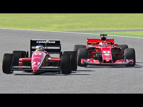 Ferrari F1 2018 vs Ferrari F1 1987 - Magny Cours