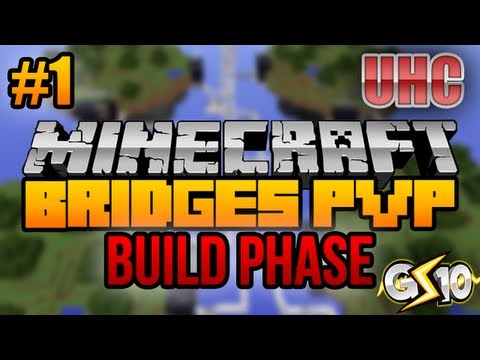 Minecraft: Bridges PVP (Ultra Hardcore) - Game 1 - Build Phase