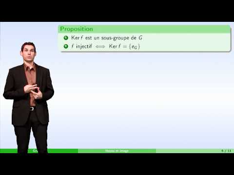 Groupes - partie 3 : morphismes de groupes