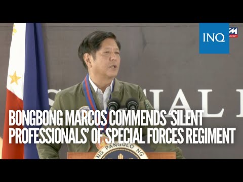 Bongbong Marcos commends ‘silent professionals’ of Special Forces Regiment