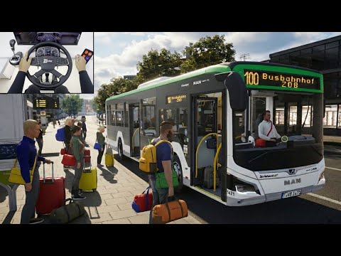 Realistic Bus Simulator 2026 - New City Transport Simulator: Bus | Steering Wheel Gameplay