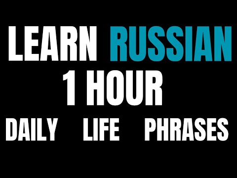Learn Russian | Russian Phrases for Daily Life | 1 Hour Russian Lesson