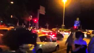 preview picture of video 'karsiyaka girne caddesi yali caddesi arasi gosteriler  #tayipistifa'