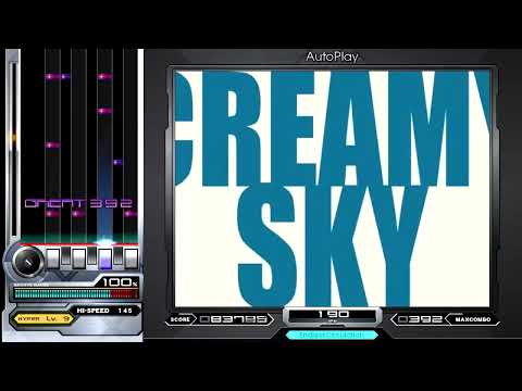 BTB - Creamy Sky -SP Hyper-, 190BPM. Genre, Happy Hardcore  ^^ Luminous Pack ^^ 【BMS】
