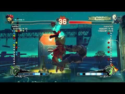 SSF4 AE: Tokido (Akuma) vs inaba360 (Seth) - Ranked Match (720p HD)