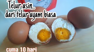 Download lagu Resep telur asin dengan telur ayam biasa cuma 10 h... mp3