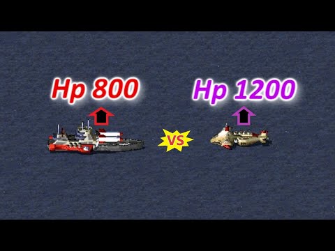 Dreadnought vs Boomer - Missile Launcher Fight - Red Alert 2