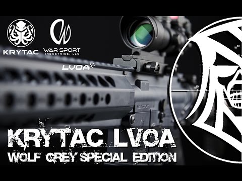 Review Krytac LVOA War Sport Fuzil de Assalto Airsoft. Wolf Grey