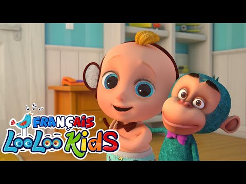 Cinq Petits Singes - Chansons Pour Les Petit - Comptines Bébé - LooLoo Kids Français