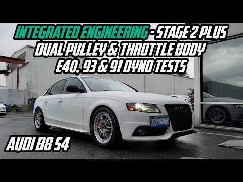MY FINAL AUDI B8 S4 DYNO! Integrated Engineering - Dual Pulley/Throttle Body - E40, 93 & 91