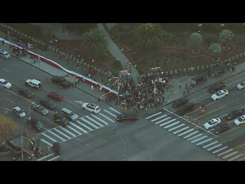 Watch Live: Hundreds descend upon Westwood in support of Iran protesters