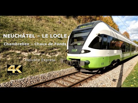 Entre Neuchâtel et Le Locle (train spotting) 4K