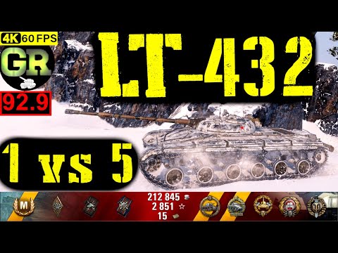 93_World of Tanks LT-432 WoT Replay - 8 Kills 5.8K DMG(Patch 1.4.0)