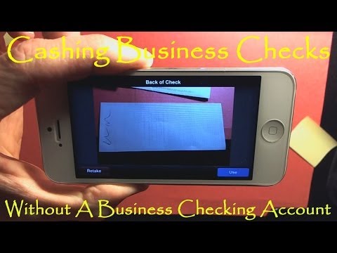 Cash A Company Business Check Without A Business Checking Account