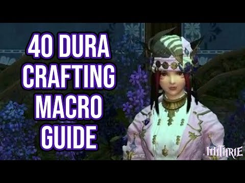 FFXIV 2.0 0126 Crafting Macro 2 Star 40 Dur (60 Sec Guide)
