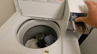 Whirlpool coin operated washing machine clothes laundry hotel doesn
