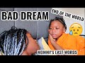 KHE-SANH HAD A BAD DREAM/END OF THE WORLD (MOMMY'S LAST WORDS) 😢 | LACY'S FILES