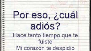 Ya no vives en mí- Yuri & Carlos Rivera (letra)