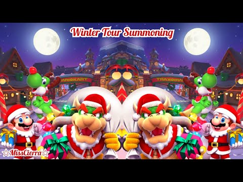 Mario Kart Tour Winter Tour Pipe 1 Bowser (Santa) Summoning