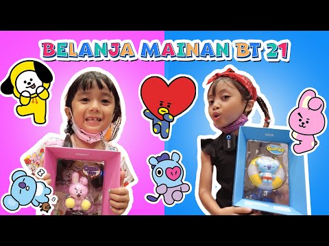 LEIKA AND SAMANTHA BOUGHT ALL BT 21 CHARACTER TOYS!! 😍 FUNNY KIDS AND CHILD VIDEO