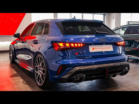 New 2025 Audi RS 3 Sportback Ascari Blue - Interior & Exterior Walkaround