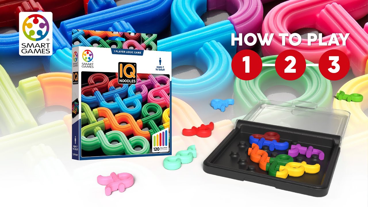 IQ Noodles Smart Games: Jogo de Lógica Portátil com 120 Desafios
