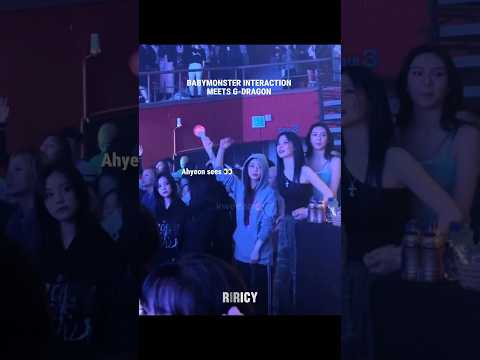 BABYMONSTER INTERACTION MEETS G-DRAGON #babymonster #2ne1 #concert #gdragon #bigbang