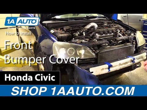 How to Replace Front Bumper Cover 01-05 Honda Civic
