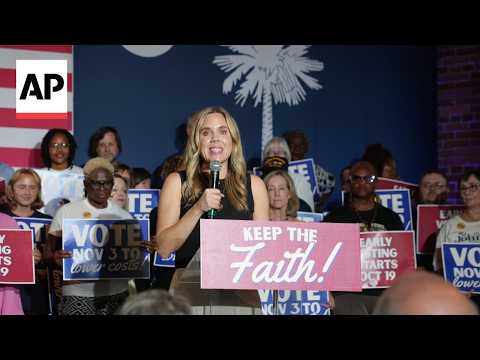 Democratic nominee for Senate in South Carolina Annie Andrews campaigns in Rock Hill