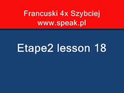 French Lesson Etape2 lesson 18 - Direct Method Speak.pl