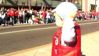 Toddler Leads the Celebration