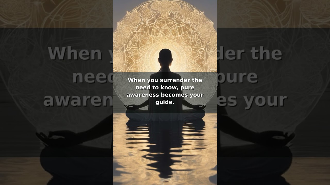 Surrender Your Need To Know 🤫🧘‍♀️ #WakeUp