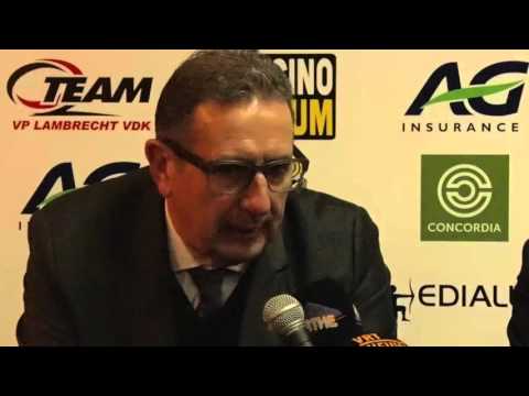 Persbabbel met Georges Leekens na KSC Lokeren - Standard 0-2