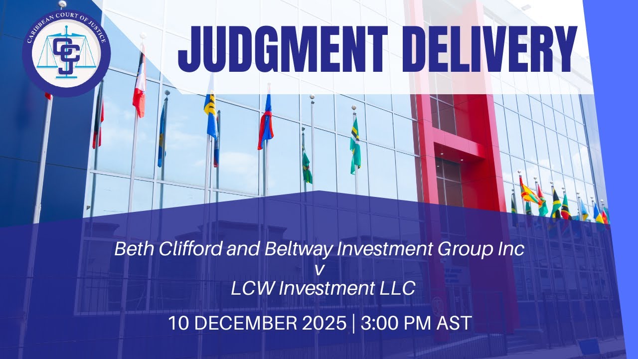 Delivery of Judgment BZCV2025/001- Beth Clifford & Beltway Investment Group Inc v LCW Investment LLC