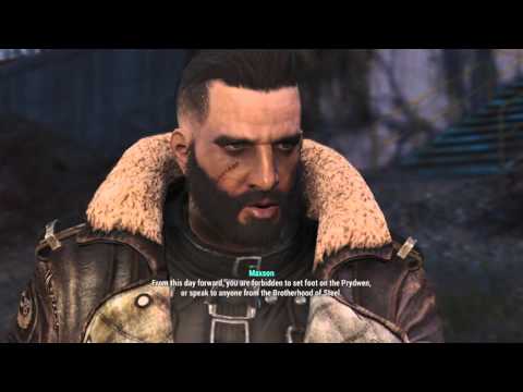 *Spoilers* Naked Paladin Danse! (in underwear ONLY) & Elder Maxson- Fallout 4