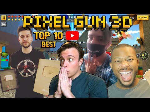 TOP 10 BEST Pixel Gun 3D Active Youtubers by Subscribers