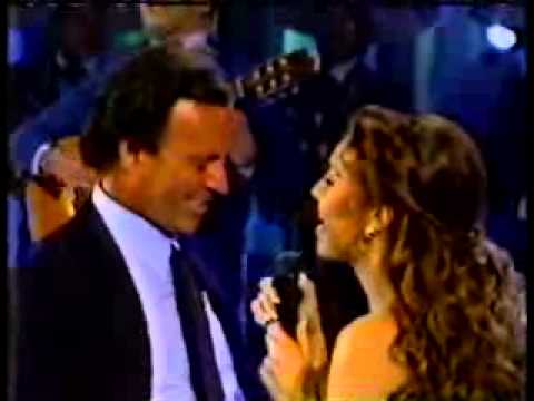 THALIA Y JULIO IGLESIAS: "SOLAMENTE UNA VEZ  y ME FALTAS TU"
