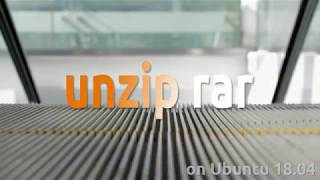 How to unzip rar file on Ubuntu 18.04