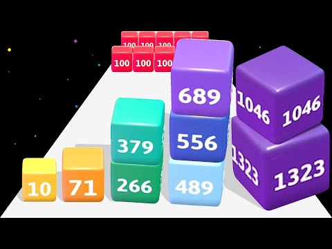 Cube Cube 3D - Number Block Math Game Run (Level Up Cube 4096)