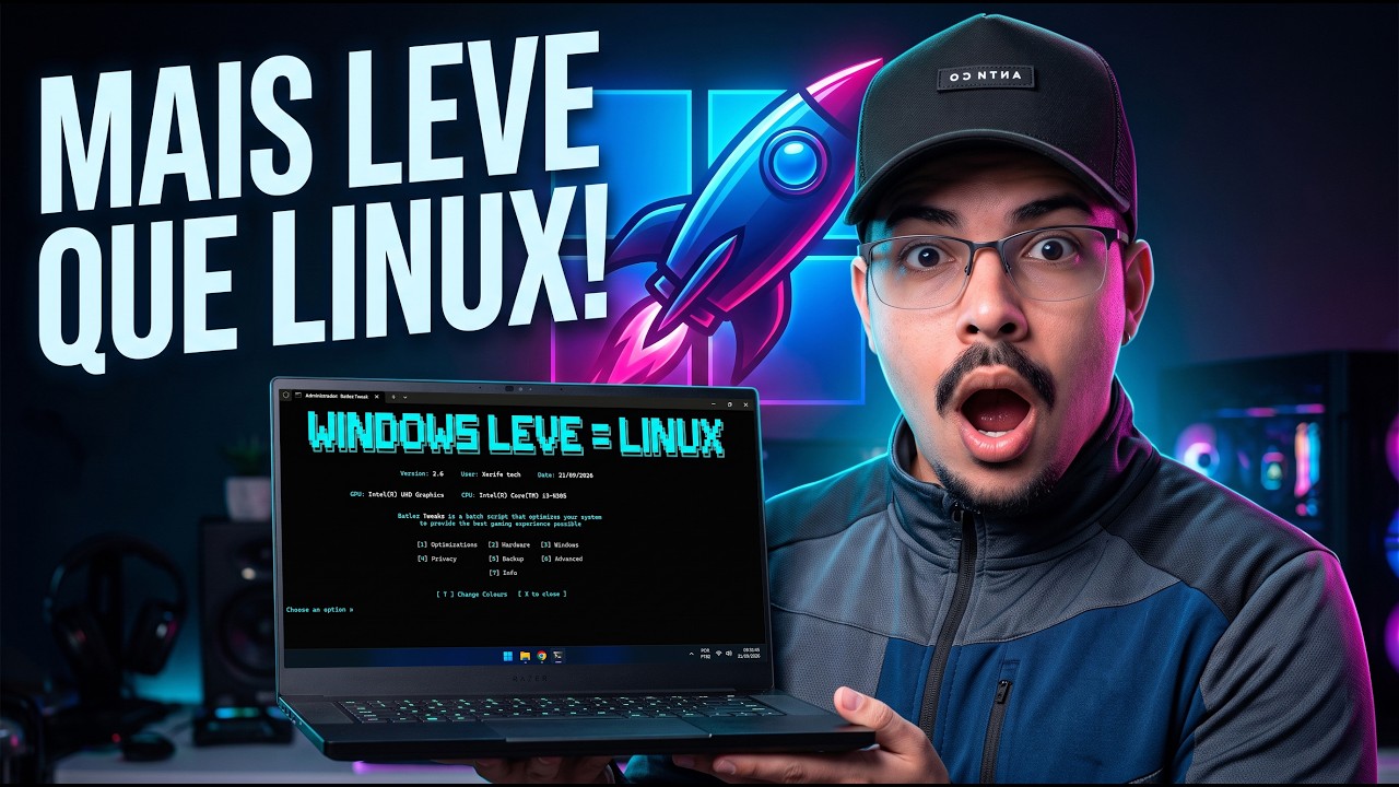 DESCOBRI o Script que Deixa o Windows 11 MAIS LEVE que Linux!