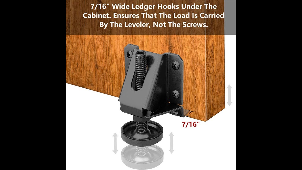 Leveling Feet Heavy Duty Furniture Levelers Adjustable Table Leg Leveler w/Lock Nuts