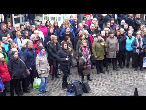 Rock Choir Flash Mob Guildford 10th Feb 2018
