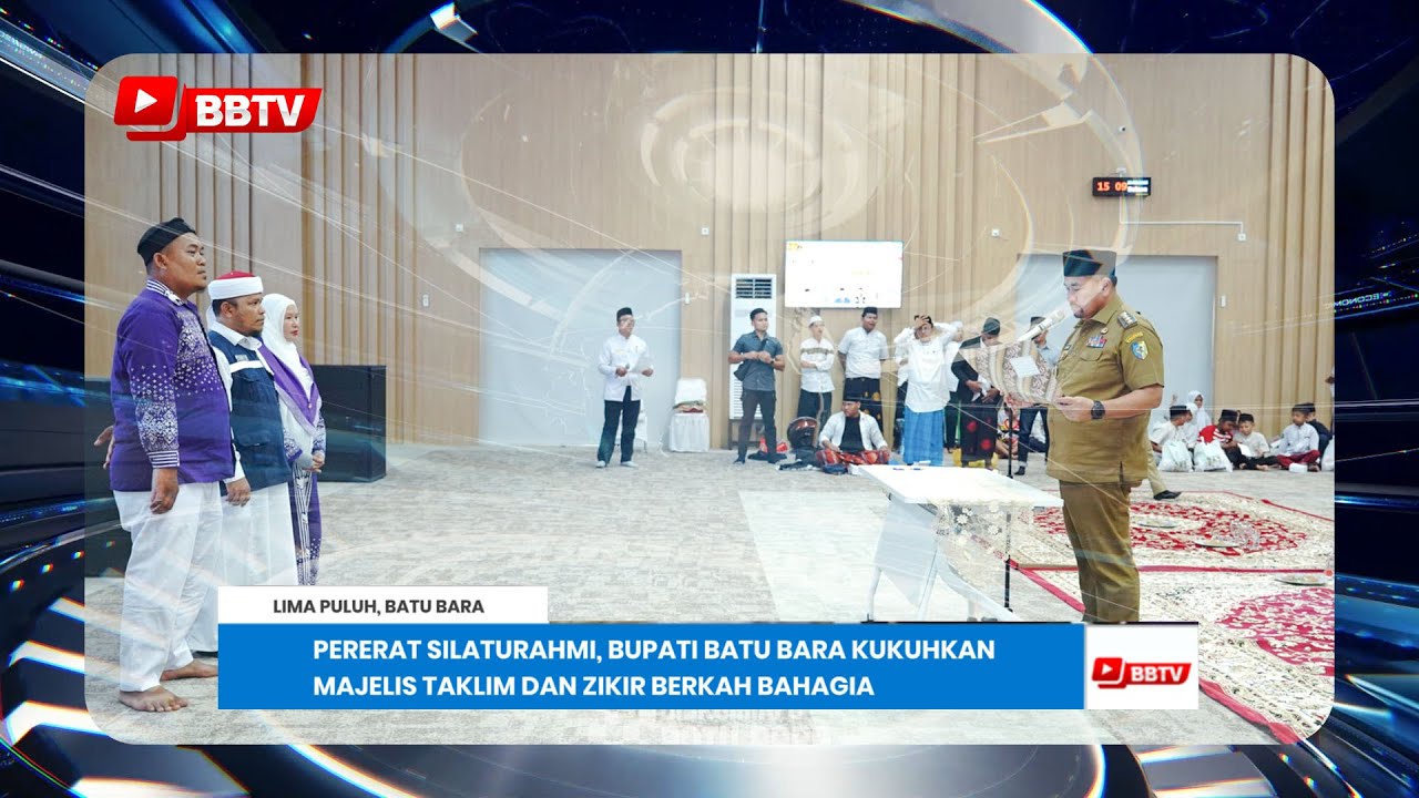PERERAT SILATURAHMI, BUPATI BATU BARA KUKUHKAN MAJELIS TAKLIM DAN ZIKIR BERKAH BAHAGIA